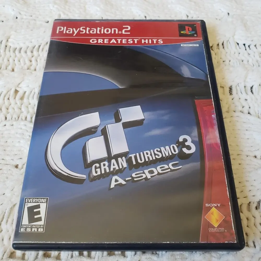Sony PS2 Bundle Of 3 Racing Games: Gran‎ Turismo 3, Corvette, R:Racing Evolution